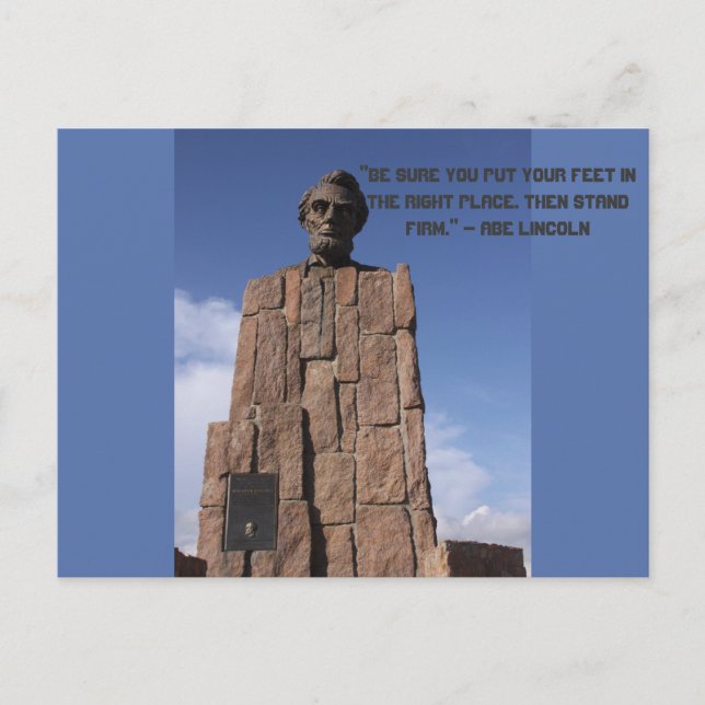 Abe Lincoln Postcard (Front)