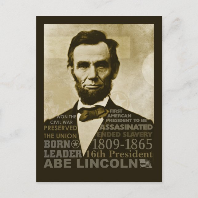 Abe Lincoln Postcard (Front)