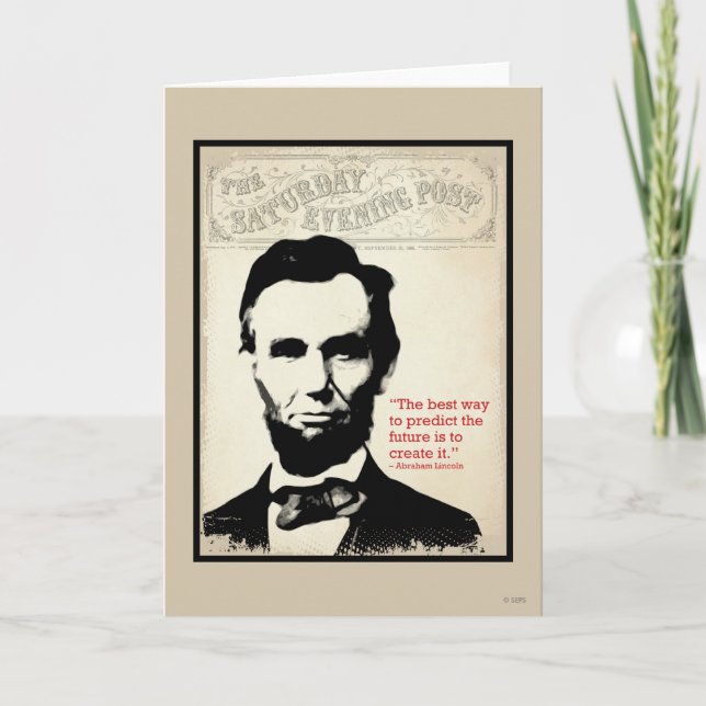 Abe Lincoln Quote Card (Front)