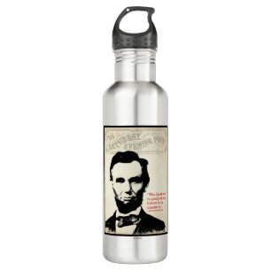 Abe Lincoln Quote Stainless Steel Water Bottle