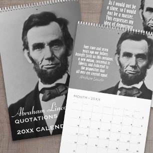 Abe Lincoln Quotes Calendar