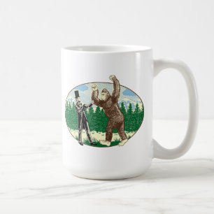 ABE LINCOLN: SASQUATCH HUNTER - Funny Bigfoot Logo Coffee Mug