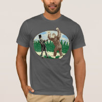 ABE LINCOLN: SASQUATCH HUNTER - Funny Bigfoot Logo