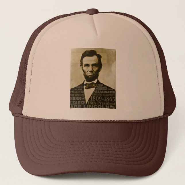 Abe Lincoln Trucker Hat (Front)