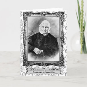 Abe Lincoln's Stepmother Mother's Day Card
