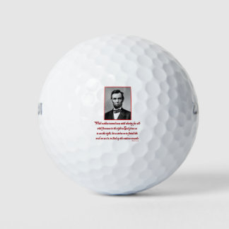 Abe-Malice-toward-none Golf Balls