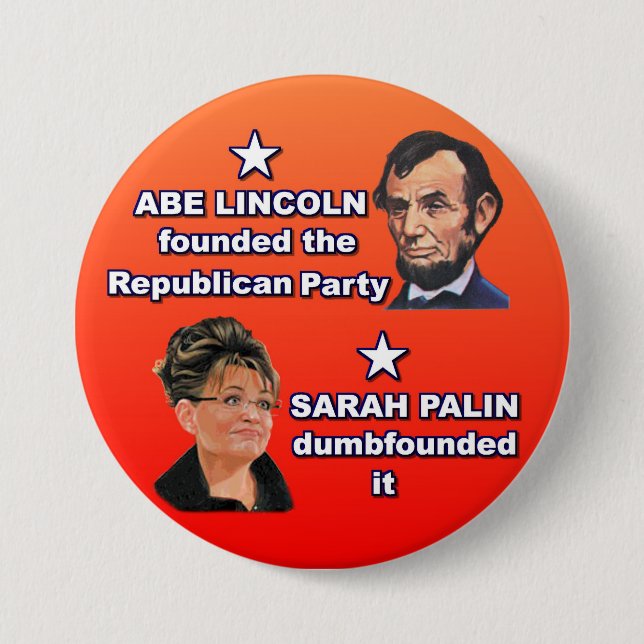 Abe & Sarah Pinback Button (Front)