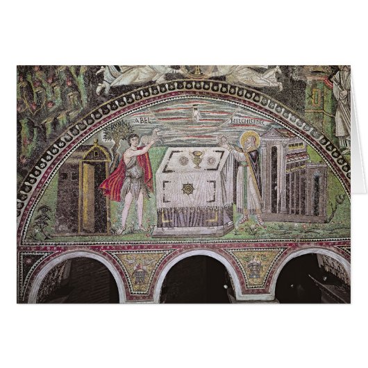 Abel and Melchisedech offering at the Altar Cards (Front Horizontal)
