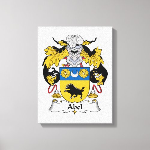 Abel Family Crest Canvas Print