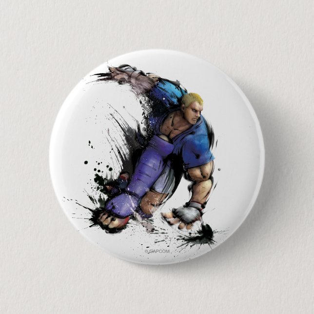 Abel Landing Pinback Button (Front)