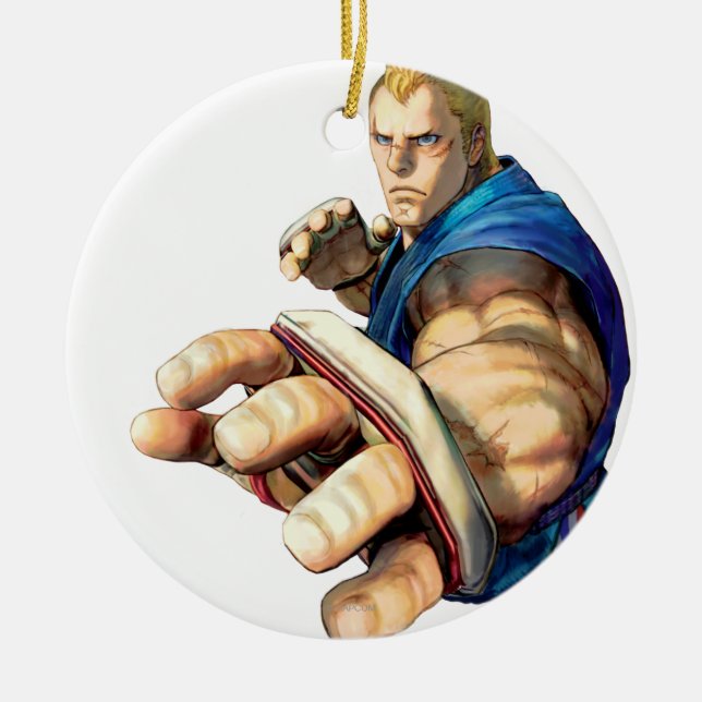 Abel Stance Ceramic Ornament (Front)
