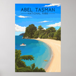Abel Tasman National Park New Zealand Travel Poster