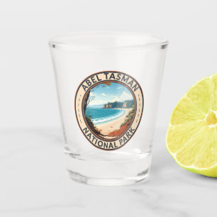 Abel Tasman National Park New Zealand Travel Retro Shot Glass