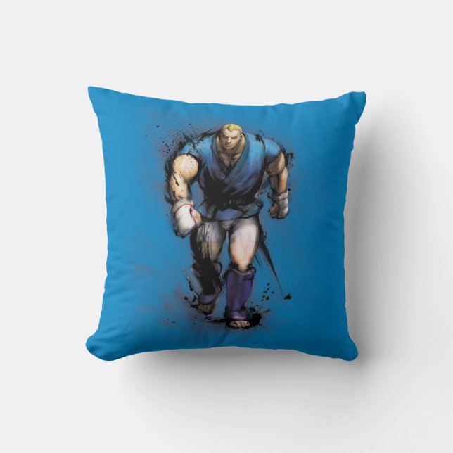 Abel Walking Throw Pillow (Front)