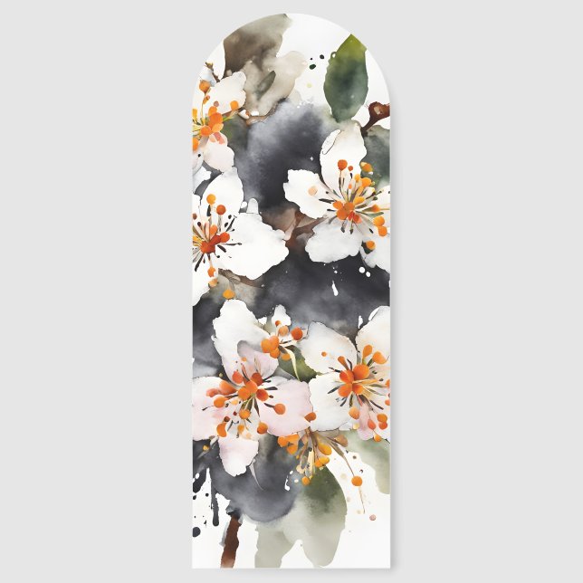Abelia - Watercolor flowers Bookmarks (Front)