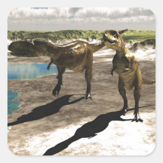 Abelisaurus 2 square sticker