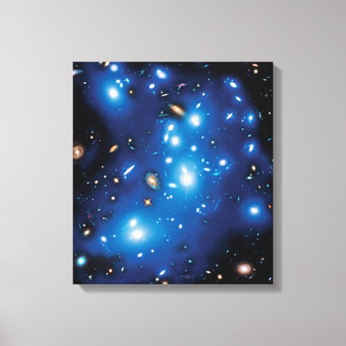 Abell 2744 Pandora Galaxy Cluster Space Photo Canvas Print