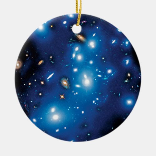 Abell 2744 Pandora Galaxy Cluster Space Photo Ceramic Ornament