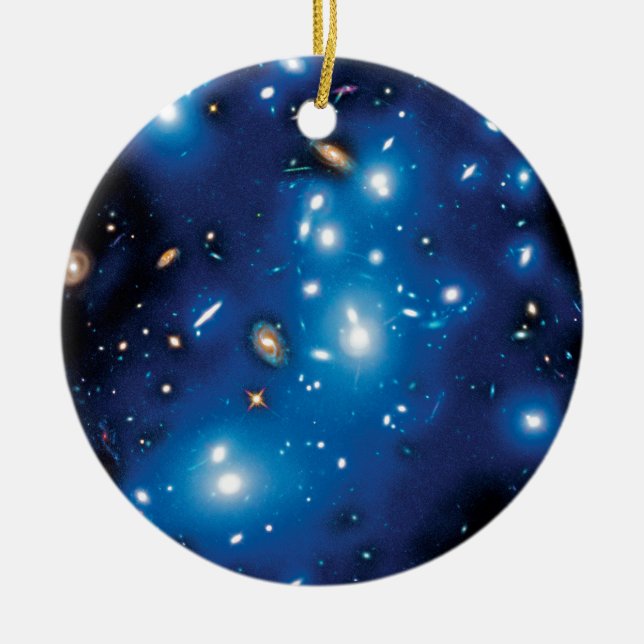 Abell 2744 Pandora Galaxy Cluster Space Photo Ceramic Ornament (Front)