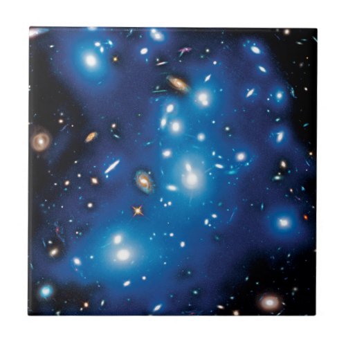 Abell 2744 Pandora Galaxy Cluster Space Photo Tile