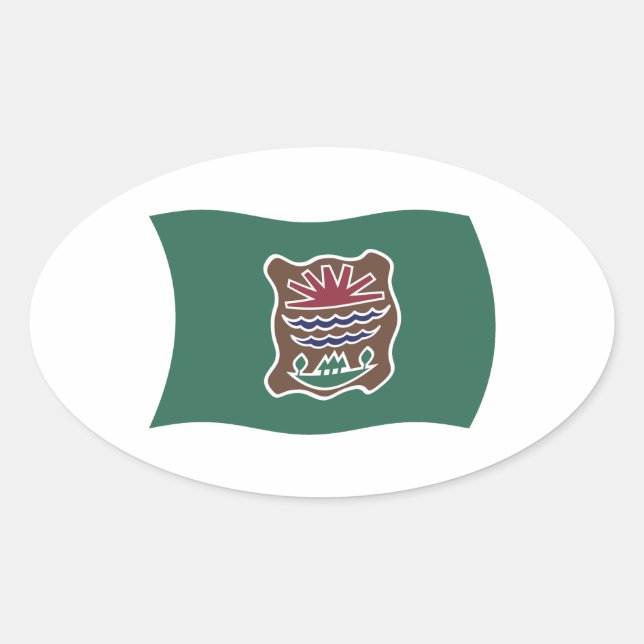 Abenaki Tribe Flag Sticker (Front)