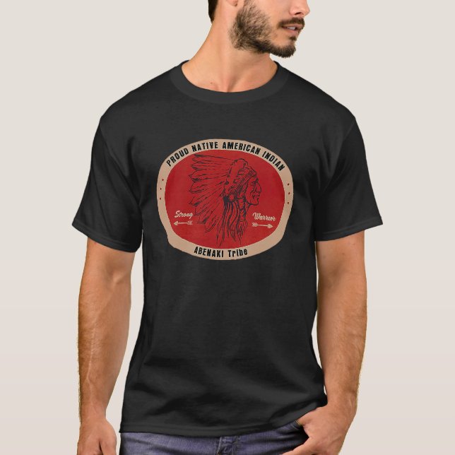 ABENAKI Tribe Native American Indian Retro 50's Vi T-Shirt (Front)