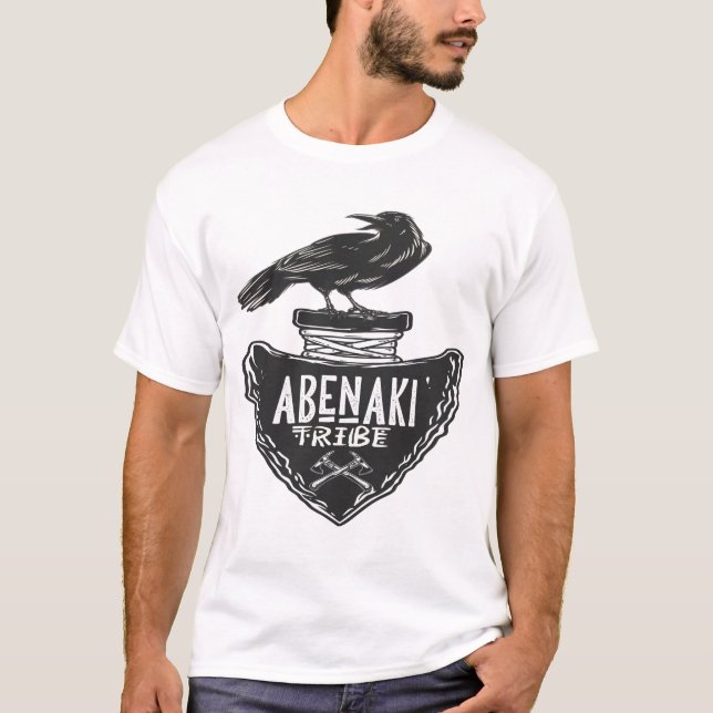 Abenaki tribe - Native American Raven Spirit  T-Shirt (Front)