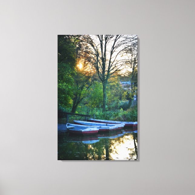 Abends am See Canvas Print (Front)