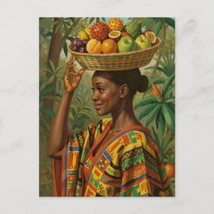 “Abeni”, Her Own Fruit – Black History Celebration Holiday Postcard