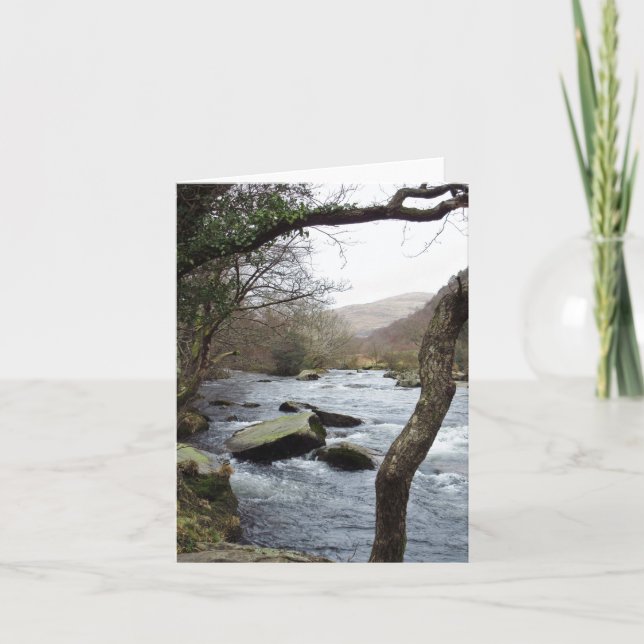 Aber Glaslyn Pass, Wales: Bible text card (Front)