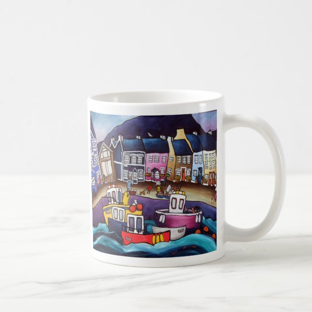 Aberaeron-catch-of-the-day by Helen E... Coffee Mug (Right)