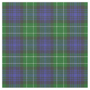 Abercrombie Blue Green Tartan Plaid Scottish Fabric