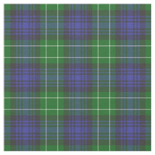 Abercrombie Blue Green Tartan Plaid Scottish Fabric