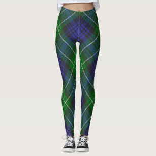 Men Plaid Leggings Green and Blue Scottish Tartan Fabric Pattern Print for  Sports : Satori_Stylez: Sports & Outdoors 