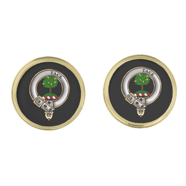 Abercrombie Clan Badge Cufflinks (Front)