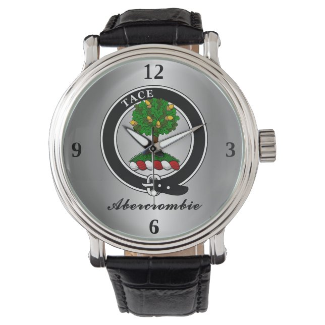 Abercrombie Clan Badge Personalized Watch (Front)