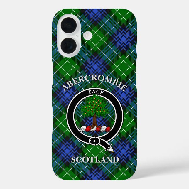 Abercrombie Clan Badge & Tartan Personalized Case-Mate iPhone Case (Back)