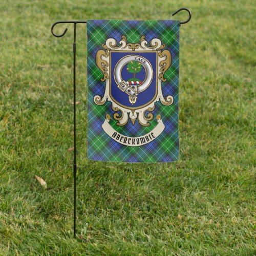 Abercrombie Clan Badge & Tartan Personalized Garden Flag