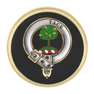 Abercrombie Clan Gold Finish Lapel Pin