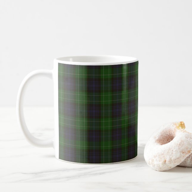 Abercrombie Clan tartan Coffee Mug (With Donut)