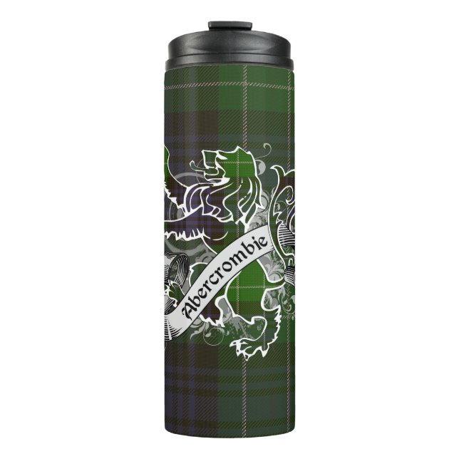 Abercrombie Clan Tartan Lion Thermal Tumbler (Front)