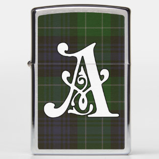 Abercrombie Clan Tartan Monogram Zippo Lighter