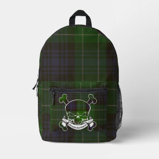 Abercrombie Clan Tartan Skull Printed Backpack