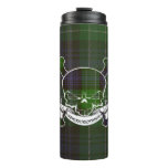 Abercrombie Clan Tartan Skull Thermal Tumbler