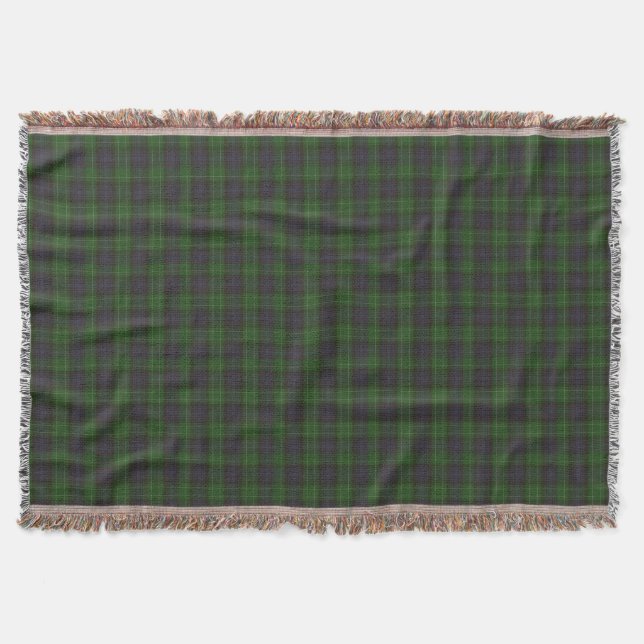 Abercrombie Clan tartan Throw Blanket (Front)