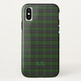 Abercrombie Clan Tartan with your monogram iPhone X Case