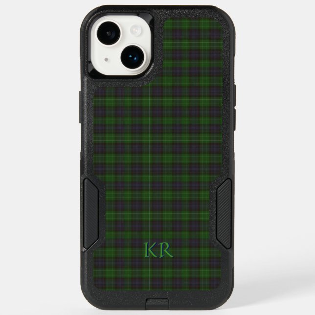 Abercrombie Clan Tartan with your monogram Otterbox iPhone Case (Back)