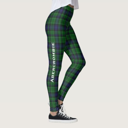 Abercrombie Custom Tartan Plaid Leggings