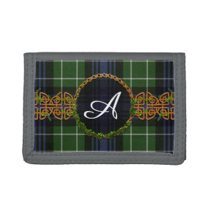 Abercrombie Tartan And Monogram Trifold Wallet