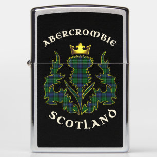 Abercrombie Tartan Crowned Thistle Zippo Lighter